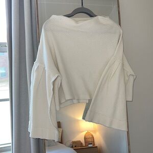 We The Free Cropped Bell Sleeve Sweater